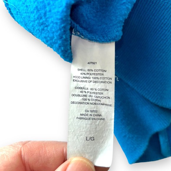 🍃2/$20🍃 Hurley Kids' Zipup Hoodie, Blue, Large - Picture 5 of 7